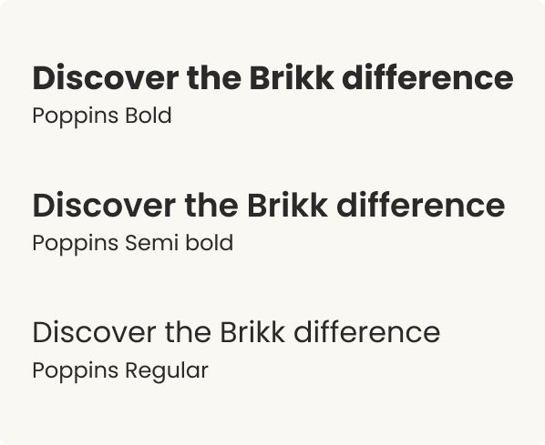 Brikk Typography — Discover the Brikk difference